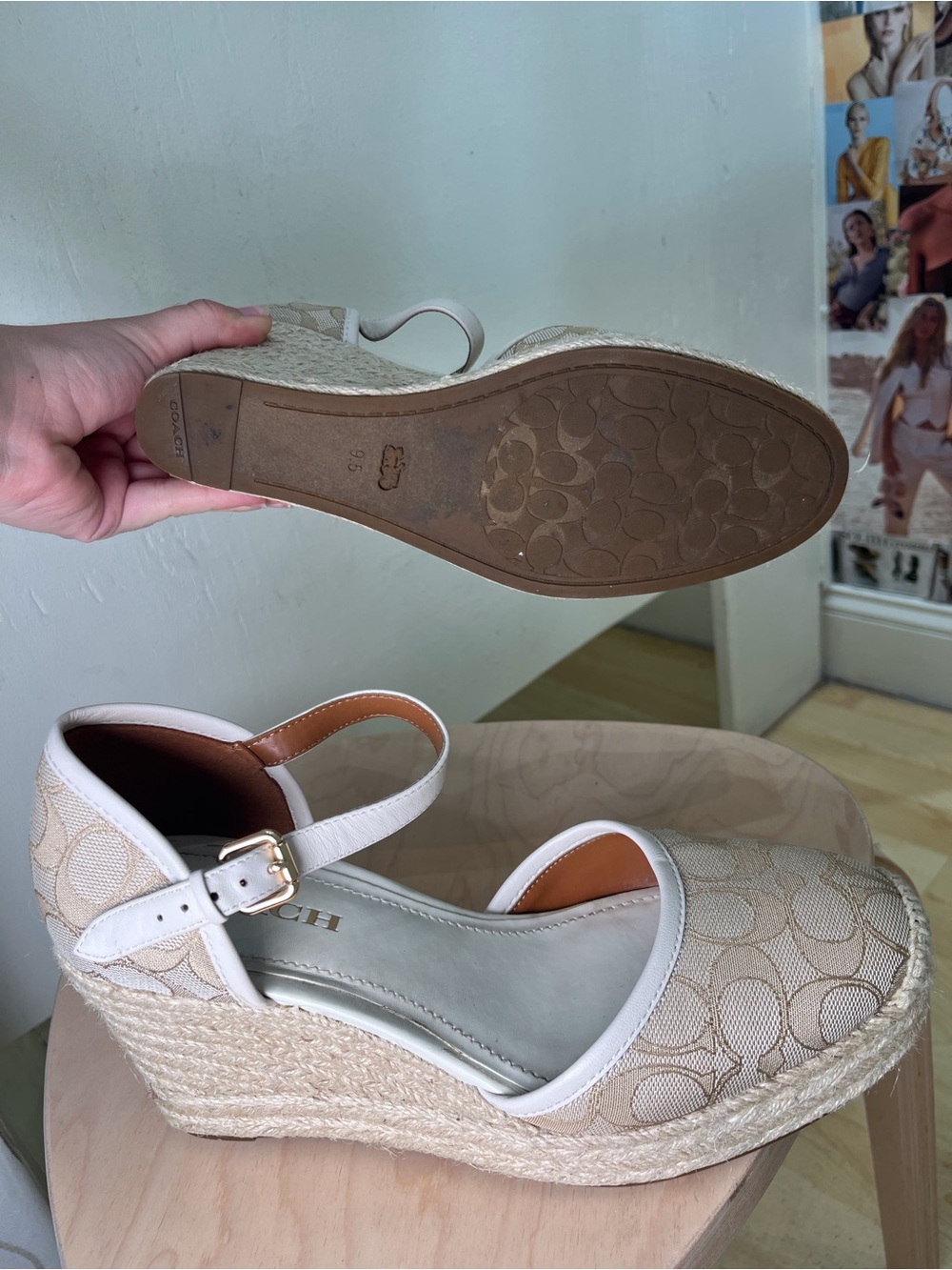 Coach cream wedges - Picture 9 of 9